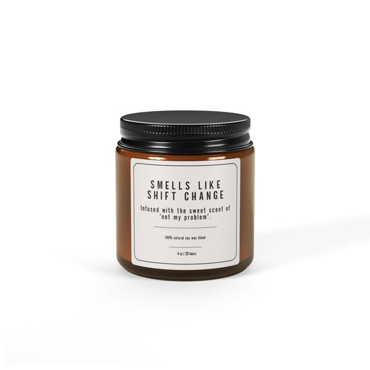 Copy of Scented Soy Candle (Multi-Size, Amber Jar)